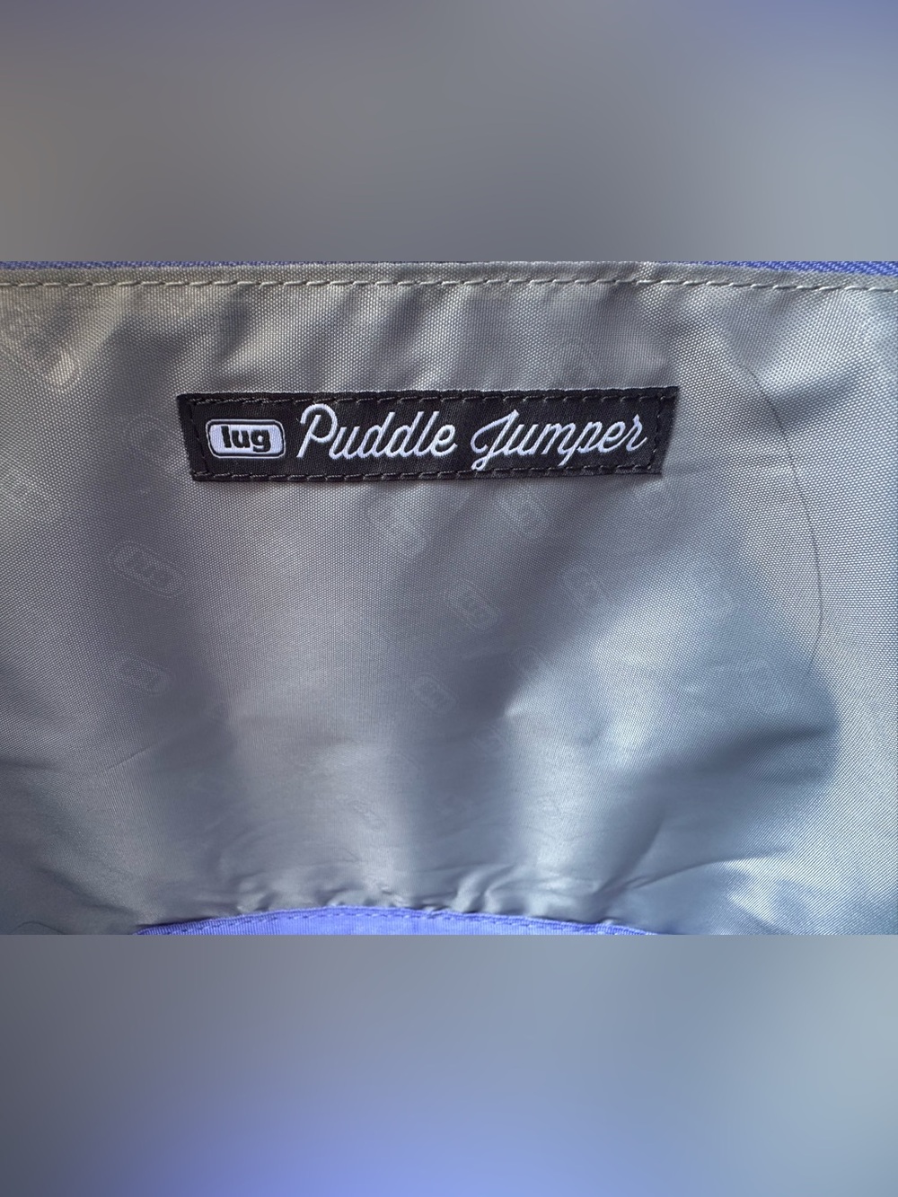 Lug Puddle Jumper Quilted Travel Tote Overnight Gym Bag Periwinkle Blue - Picture 12 of 17